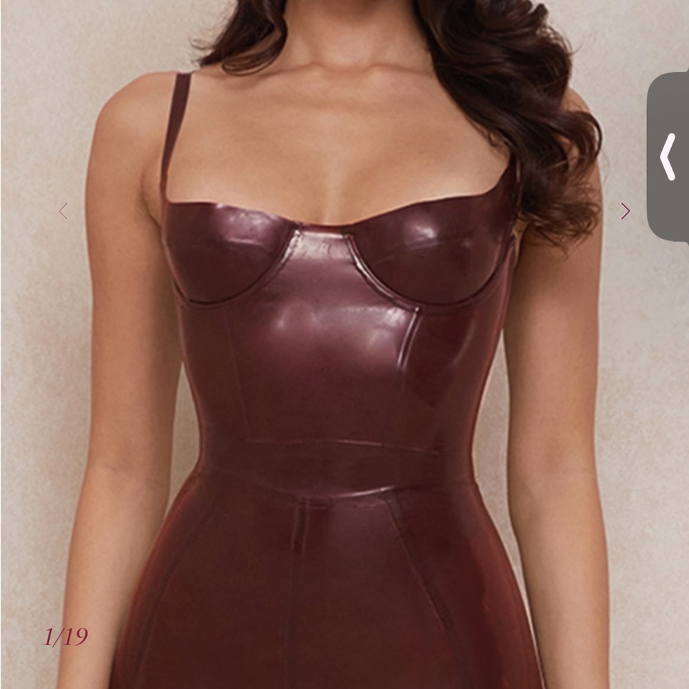 House of CB Maroon Bodysuit